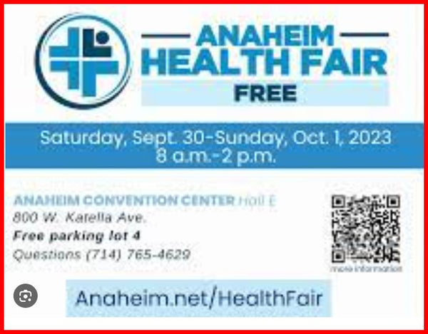 【Free healthcare at Anaheim Convention Center】