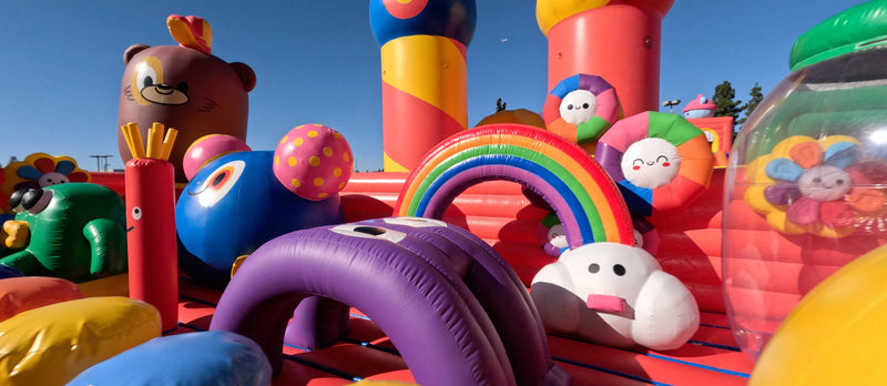 【World's largest bounce house opens at Buena Park mall for limited time】