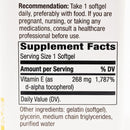 ビタミンE　D-αトコフェロール 268mg／100ソフトジェル