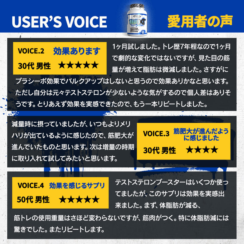 ギャスパリ VIRADEX（ヴィラデックス）XT テストステロンブースター／90カプセル