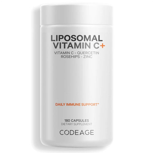 CodeAge（コードエイジ）リポゾーマル ビタミンC（ケルセチン、ローズヒップ、亜鉛配合）／180ベジカプセル
