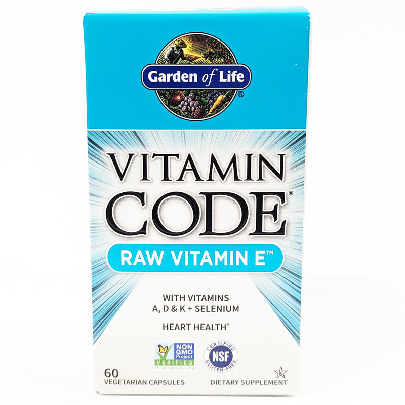 【賞味期限：2024年05月】ビタミンコード　ロービタミンE（RAW Vitamin E）／60ベジカプセル