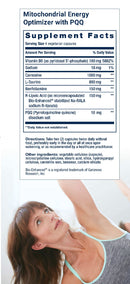 LIFE EXTENSION（ライフエクステンション）PQQ配合 ミトコンドリアエナジーオプティマイザー／120ベジカプセル